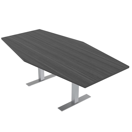 Skutchi Designs 45.25 in W, 71.5 in L, 29 in H, Engineered Wood Top, Grey HAR-HEX.IR-46x72-T-ASIANNIGHT